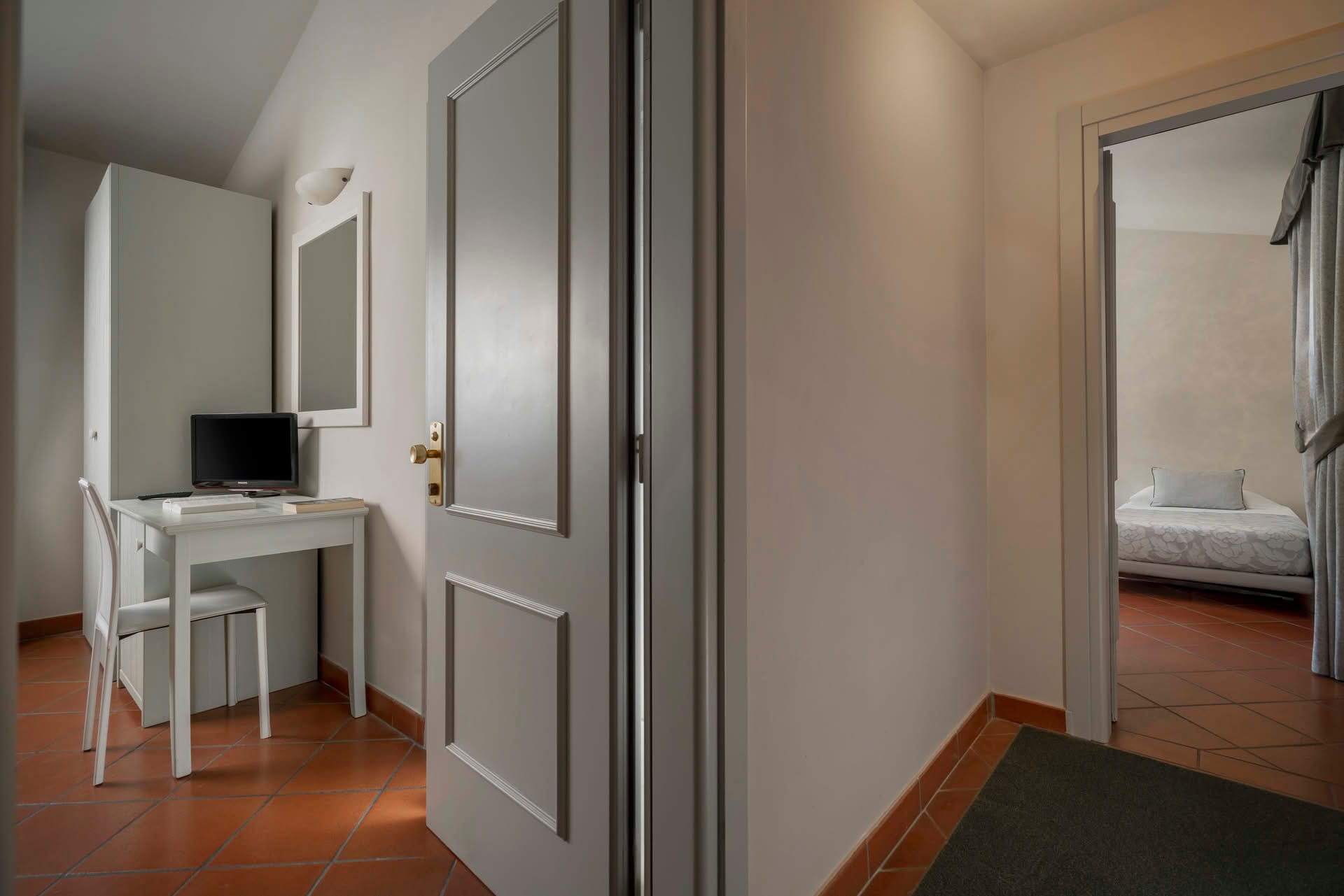 Detail der Suite des Casolare Terre Rosse