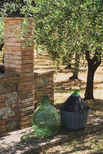 Dettaglio giardino esterno Casolare Terre Rosse